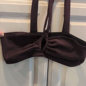 Free People Dark Purple Sports Bra